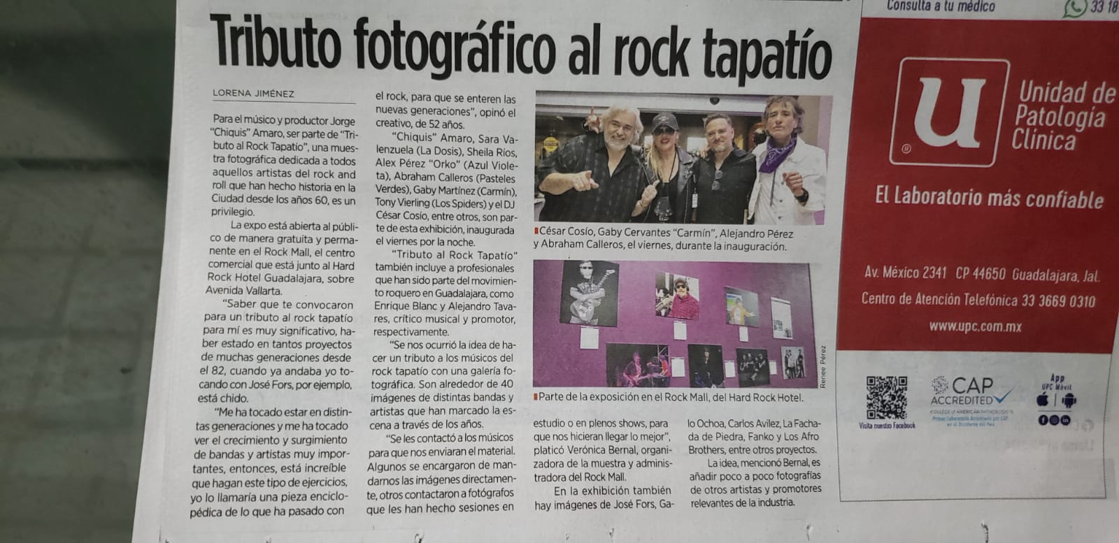 Photographic tribute to rock